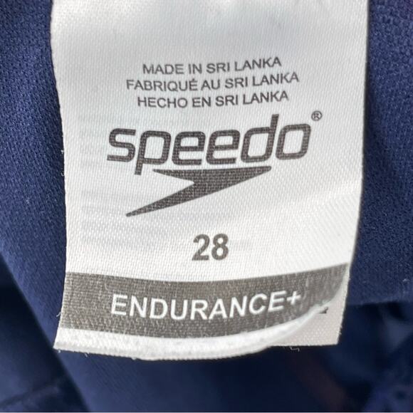 Speedo Endurance + Emerging Force Flyback One Piece Swimsuit Blue Green Size 28 - Picture 10 of 13